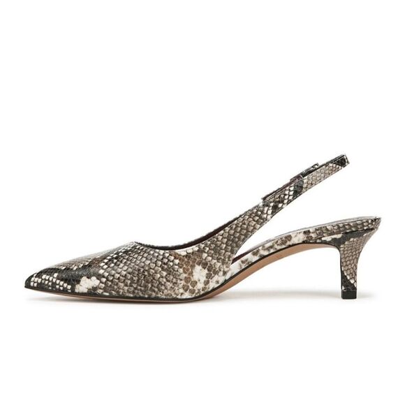 Franco Sarto Kate Slingback Pump 8 Snakeskin - Picture 4 of 11